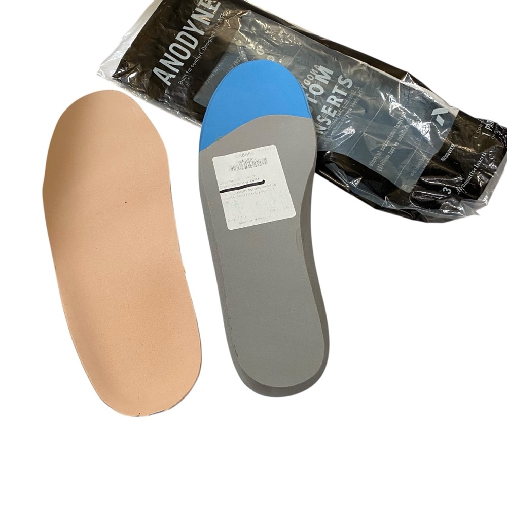 Anodyne Men's Orthotic Insoles - Gray and Blue Mens size 12